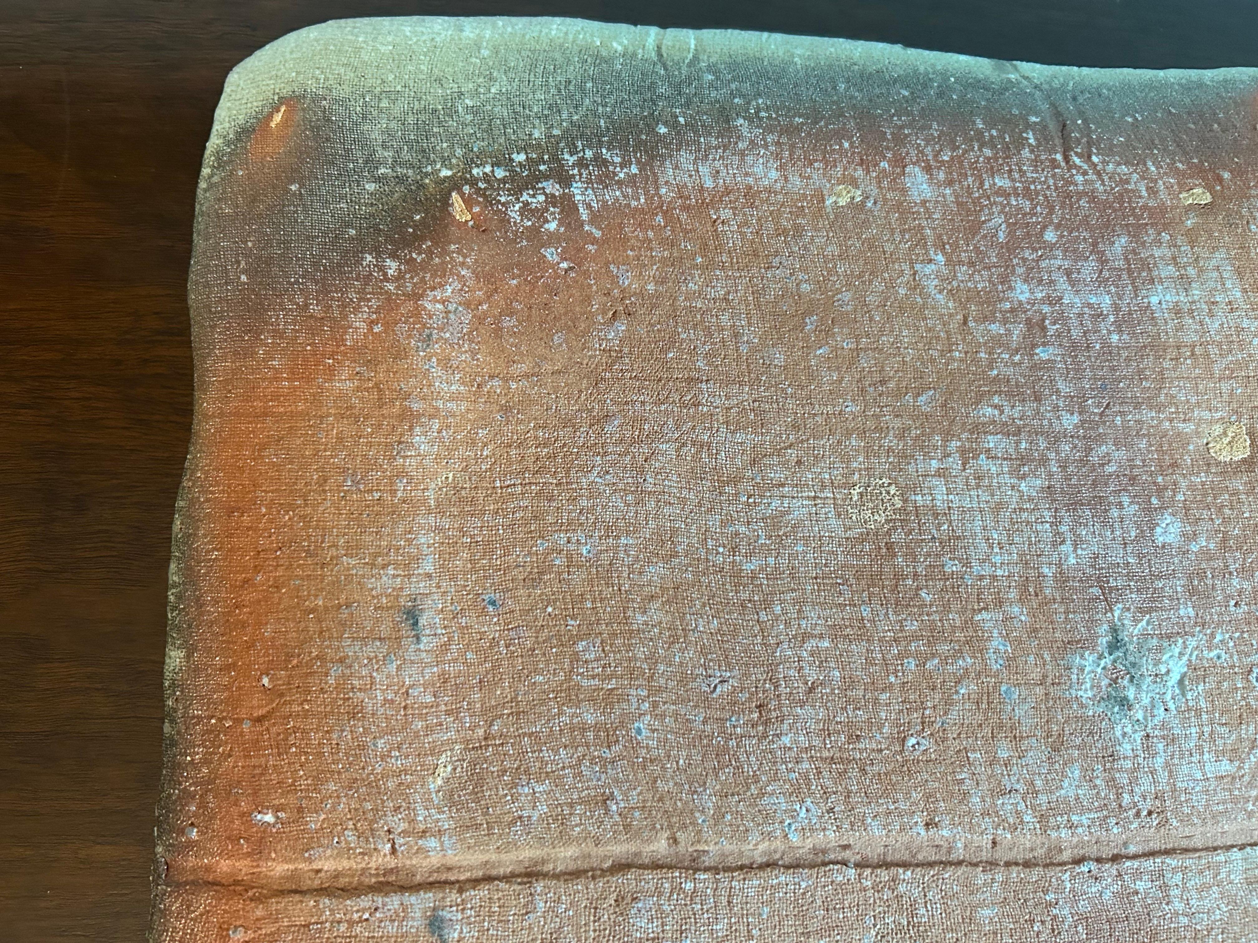 Large Rectangular Bizen Ware Platter after Jun Isezaki For Sale 3
