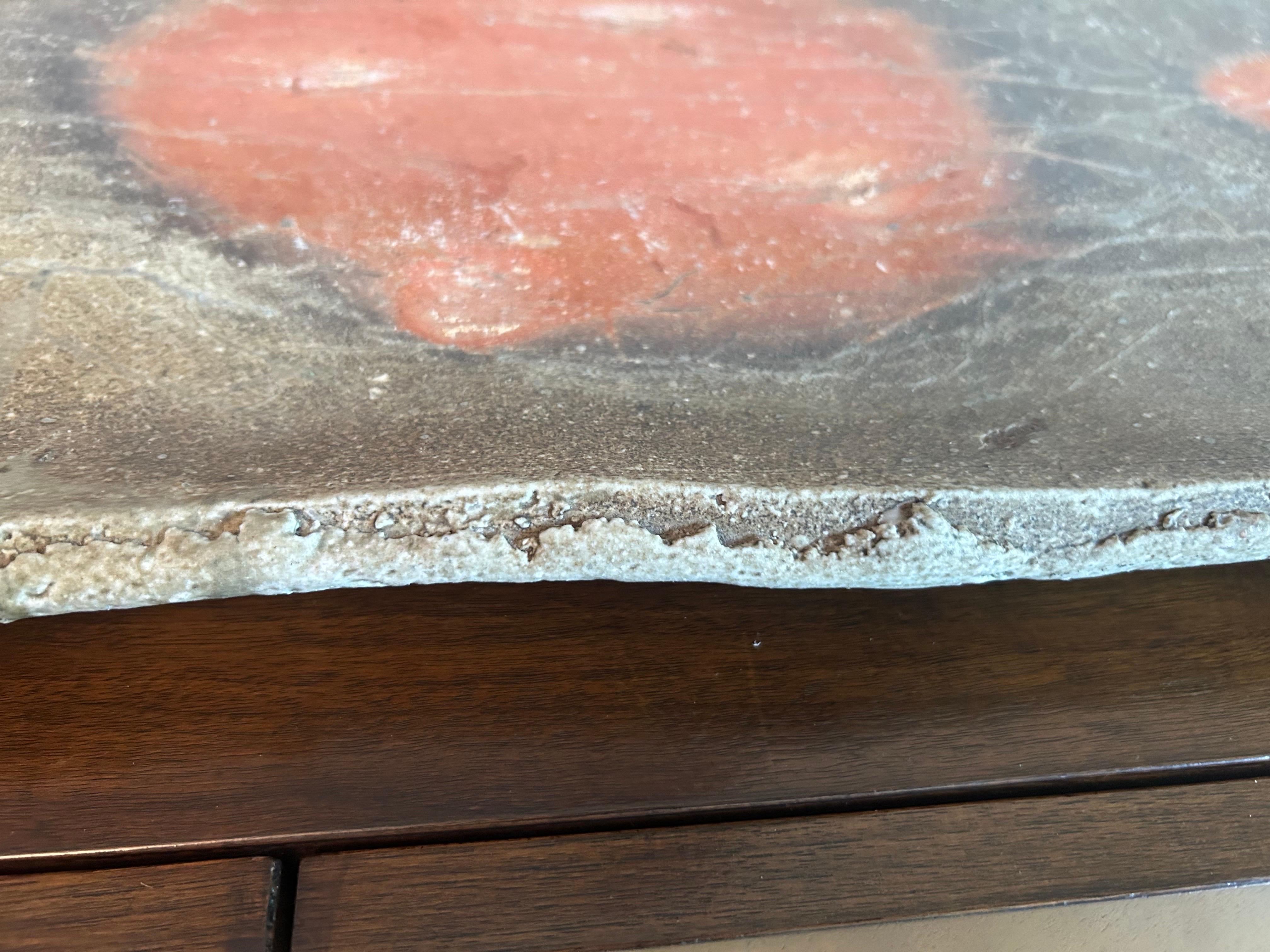 Large Rectangular Bizen Ware Platter after Jun Isezaki For Sale 8