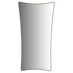 Large Rectangular Brass Mirror, Italy
