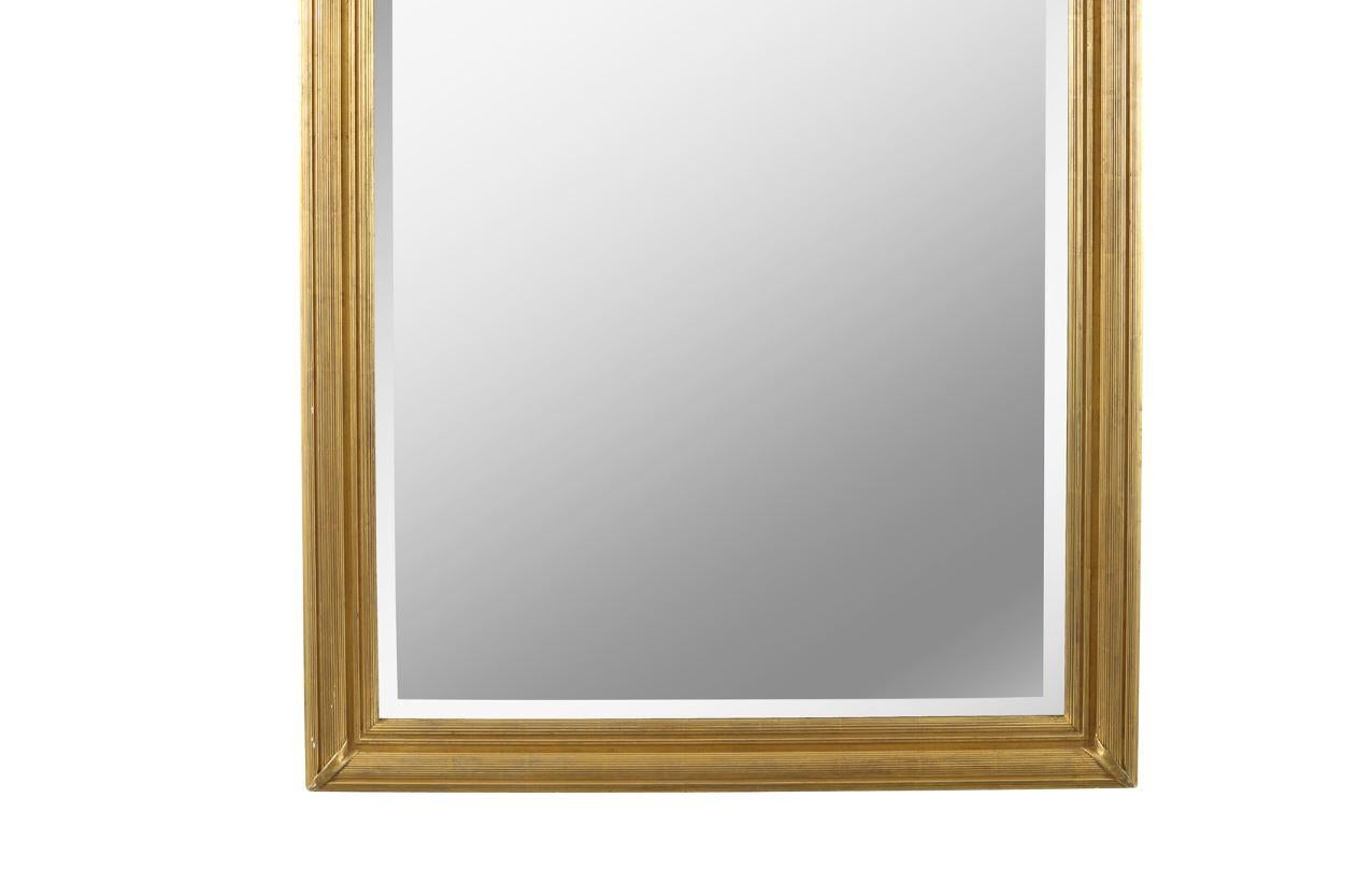 large brass mirror rectangle
