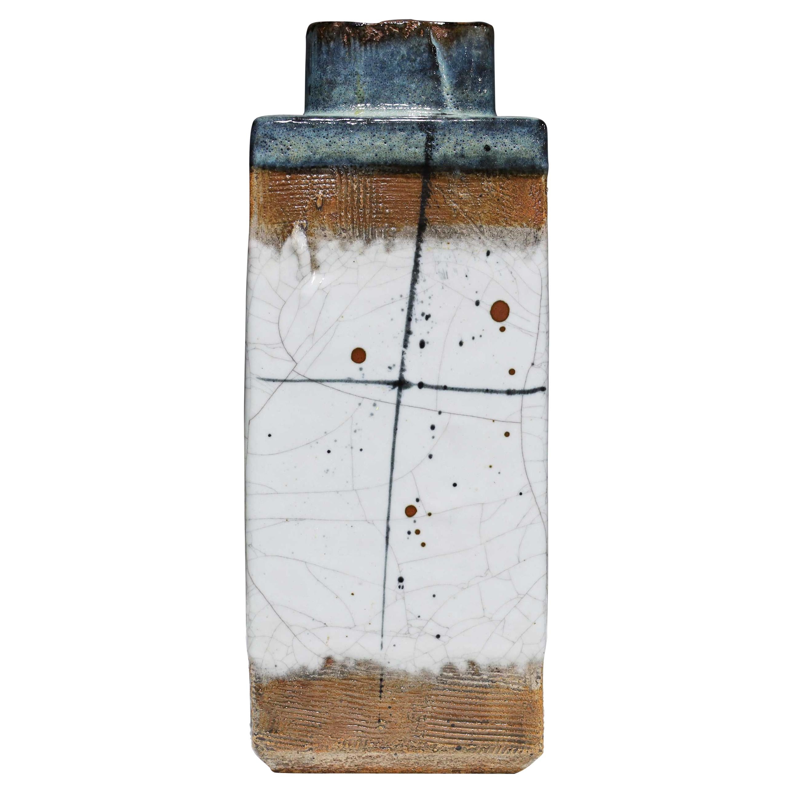 Vaso rettangolare grande in ceramica di Albert Greene & Greene