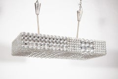Large Rectangular Crystal Chandelier by Bakalowits & Söhne, Vienna, 1960s