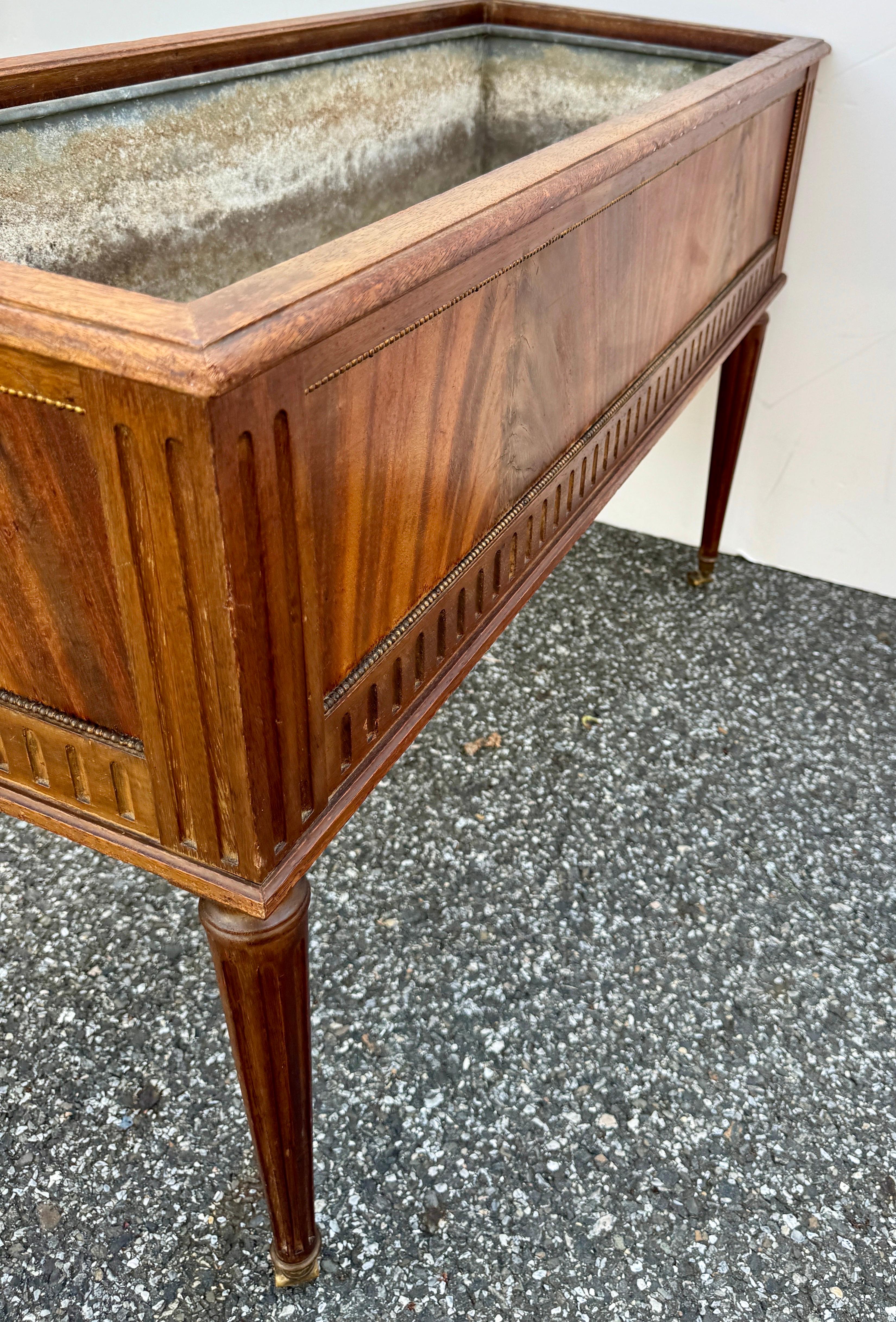Large Rectangular Empire Floor Jardinière Planter, France 1810-1830 9