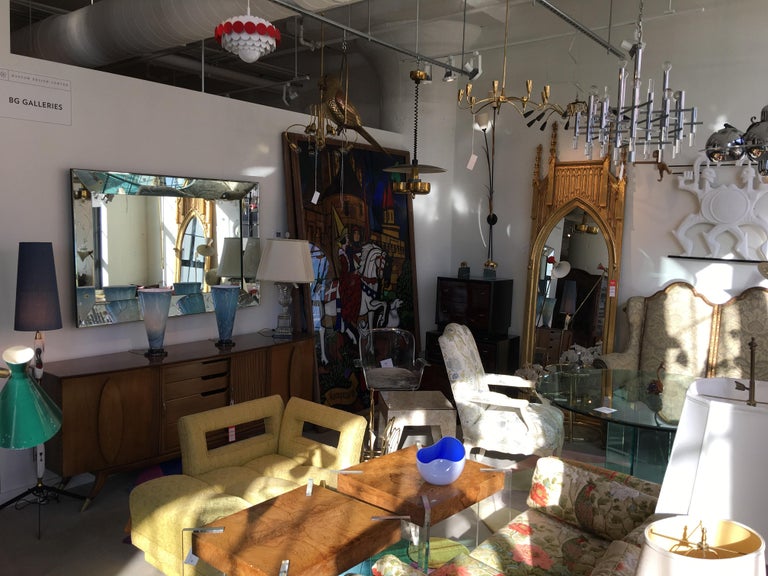 Large Italian Etched Glass Mirror 60 X 40 For Sale At 1stdibs