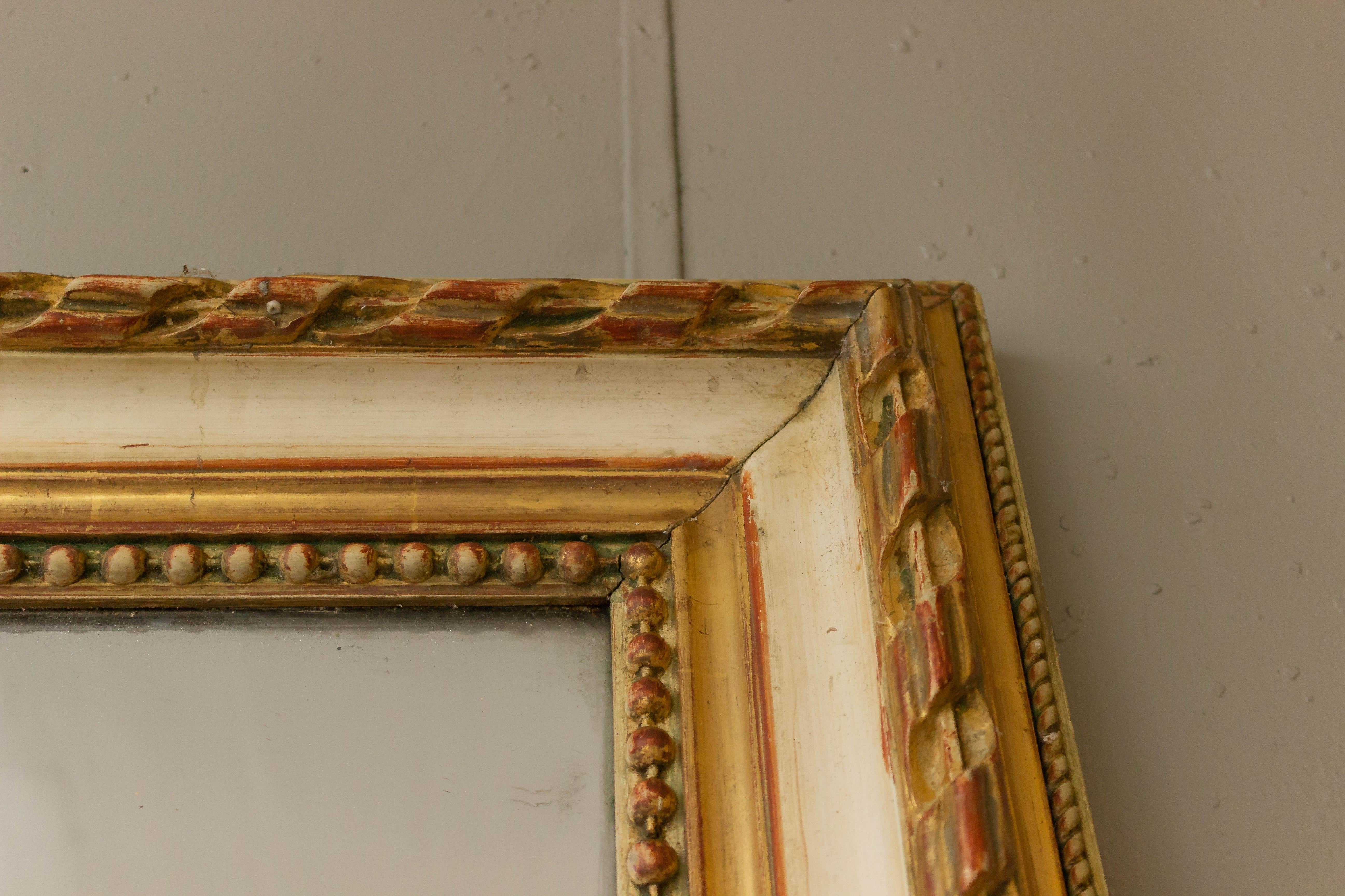 rectangle gold mirror