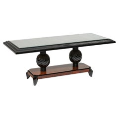 Large Rectangular Art Deco Coffeetable, Sofa Table. France 1920s.