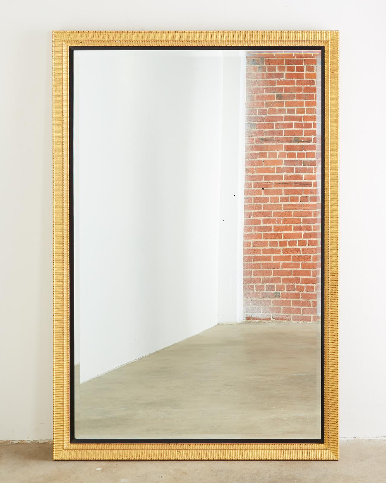 large rectangular beveled mirror