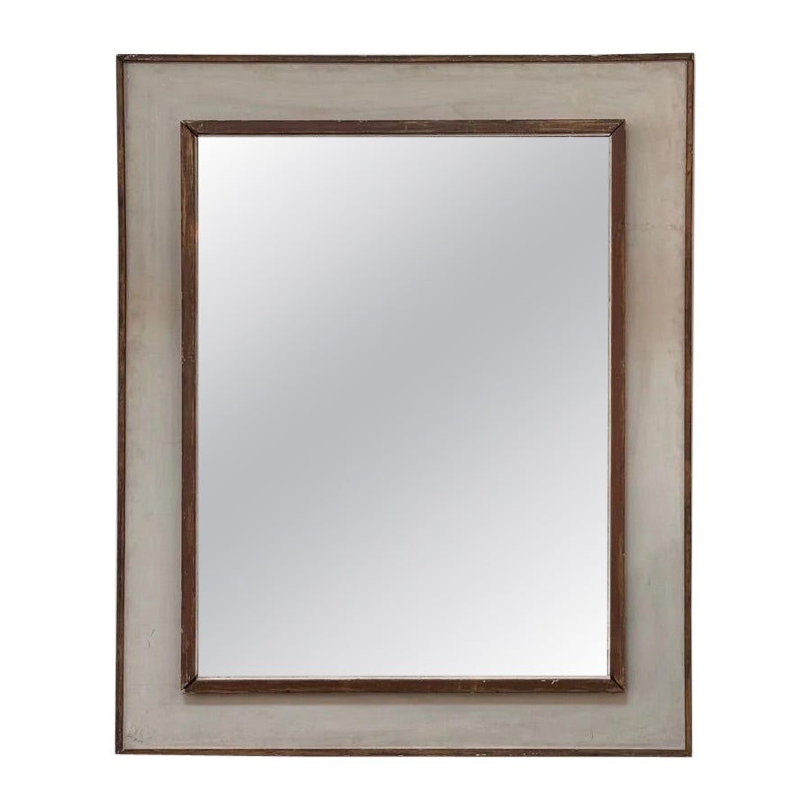 Large Rectangular Italian mirror, painted