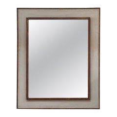 Large Rectangular Italian mirror, painted