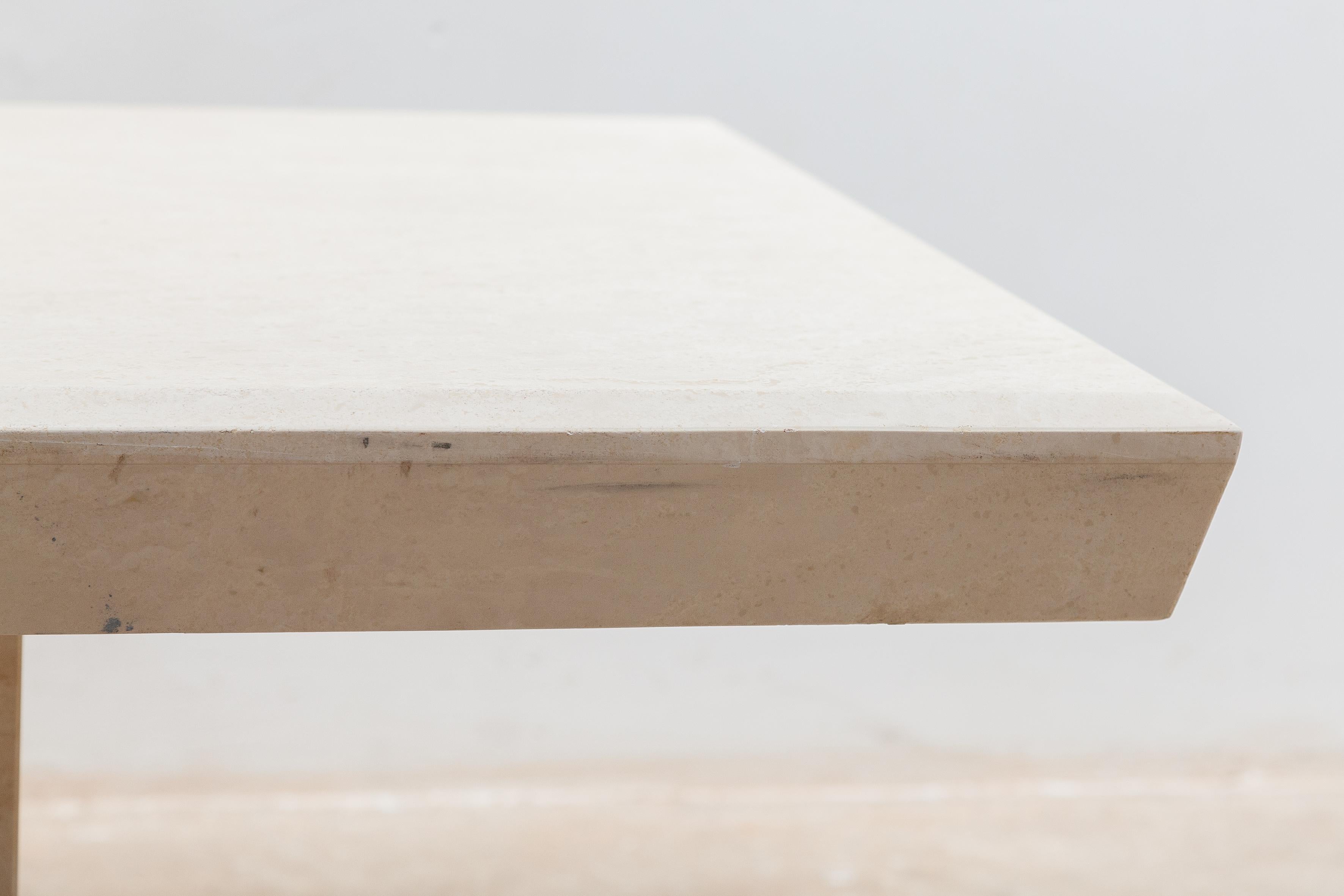 Hand-Crafted Large Rectangular Marble Coffee table