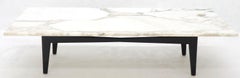 Large Rectangular Floating Marble Top Coffee Table
