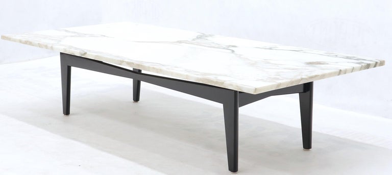 Large Rectangular Floating Marble Top Coffee Table at 1stDibs
