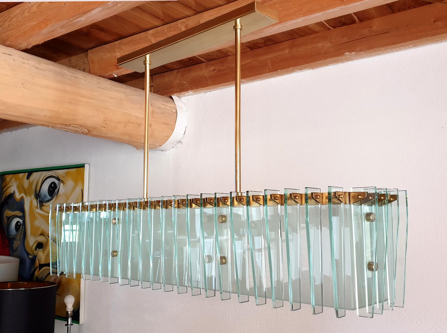 modern glass chandelier