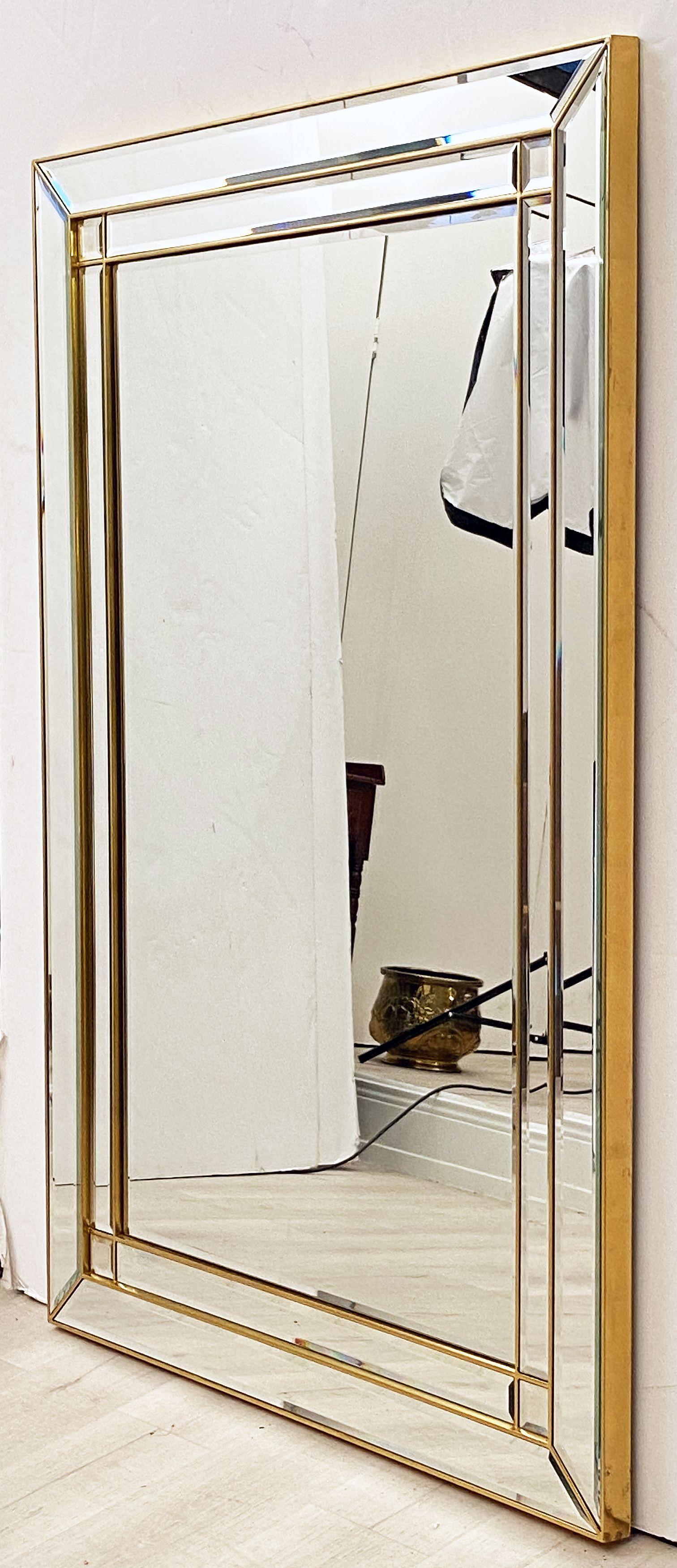 Belgian Large Rectangular Modern Mirror from Belgium (H 56 x W 37)