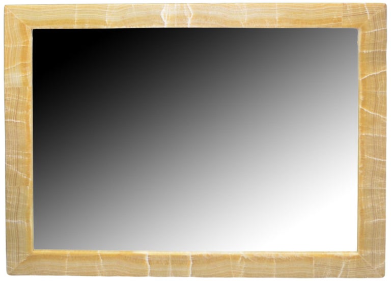 Large Rectangular Onyx Mirror For Sale at 1stDibs