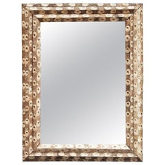 Large Rectangular Oyster Stick Mirror