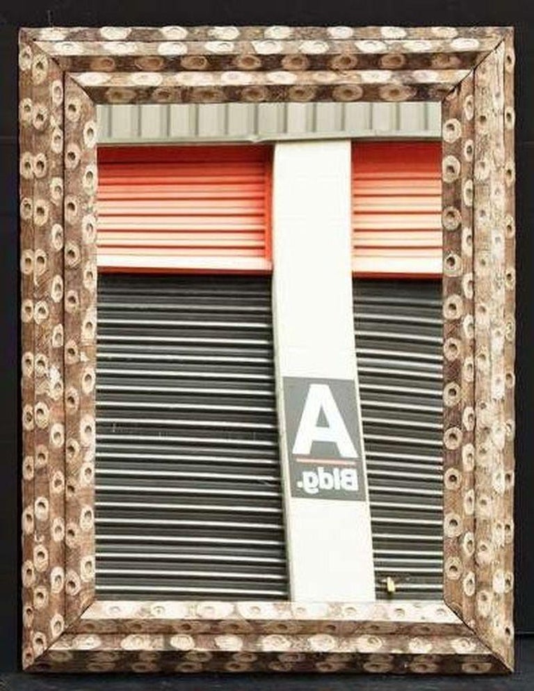 Large Rectangular Oyster Stick Mirror at 1stDibs large stick on mirror, stick on mirrors