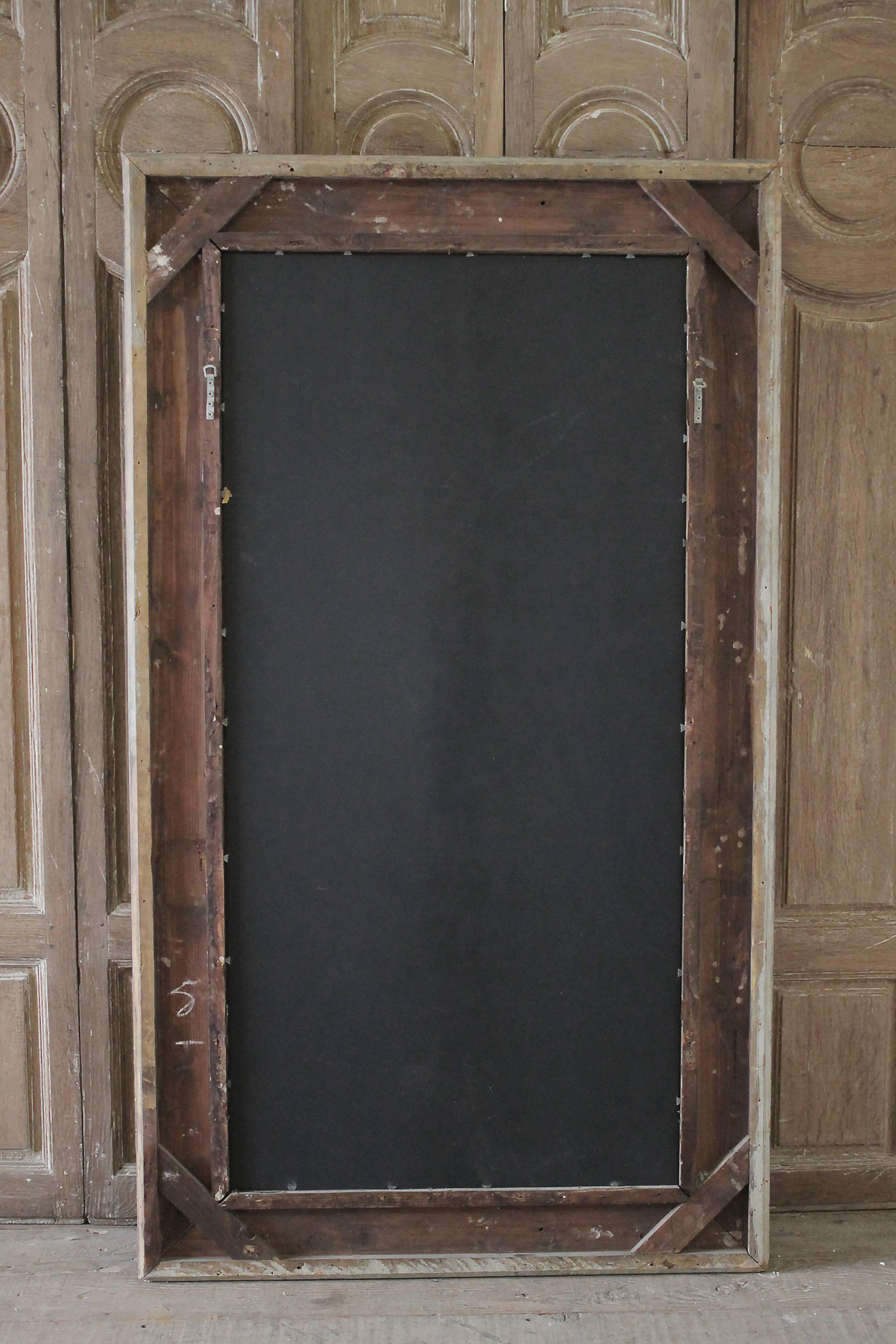 Large Rectangular Painted Carved Style Mirror 3