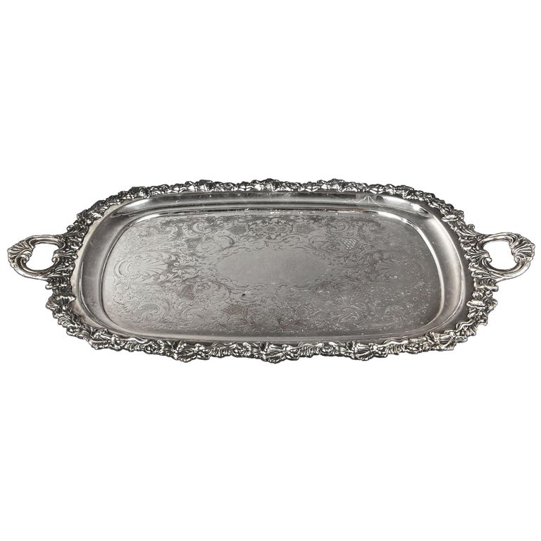 Antique Silver Plate, Sheffield Silver Plate, Rolling Dessert Stand