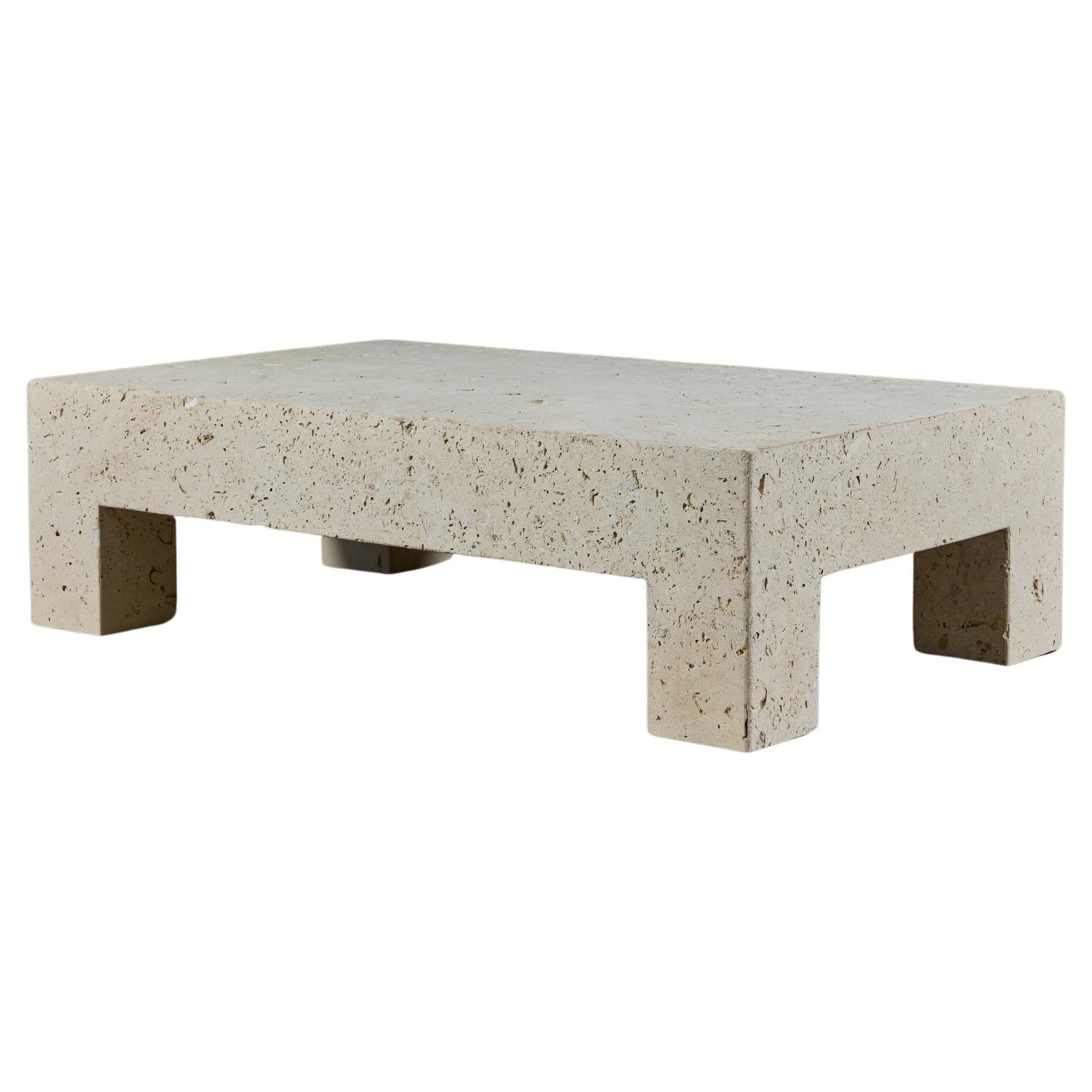 Large Rectangular Texas Cordova Shellstone Coffee Table