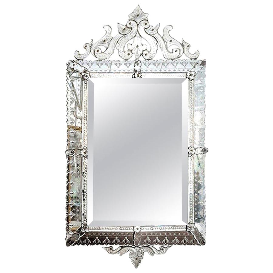 Large Rectangular Venetian Mirror 3