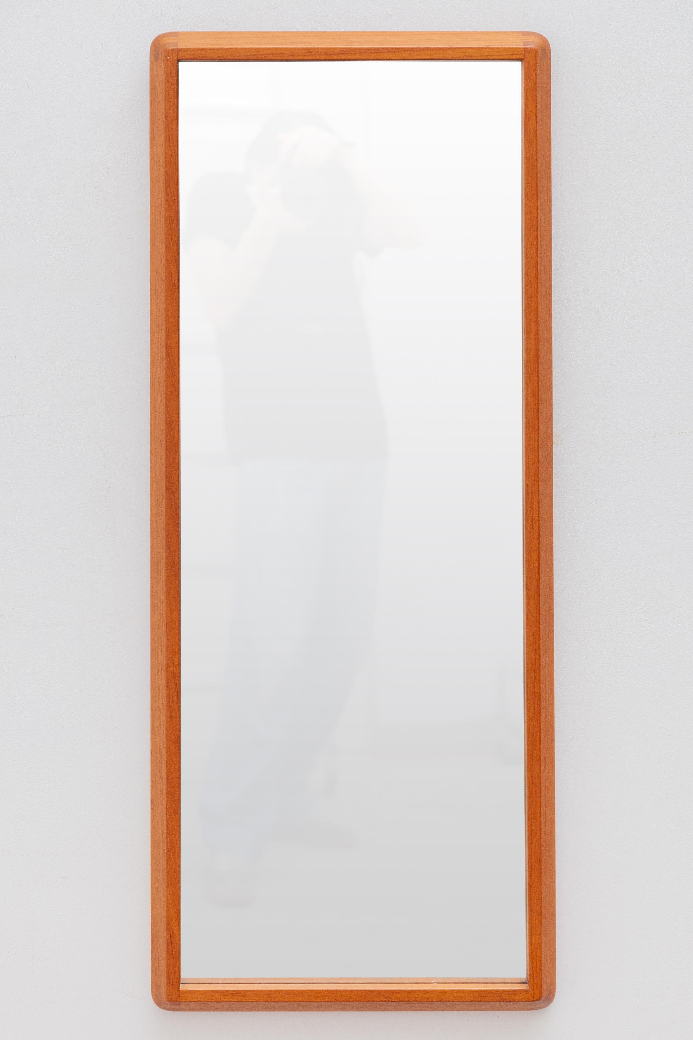 Mid-20th Century Large Rectangular Wall Mirror by Kai Kristiansen for Aksel Kjersgaard, 1960s For Sale