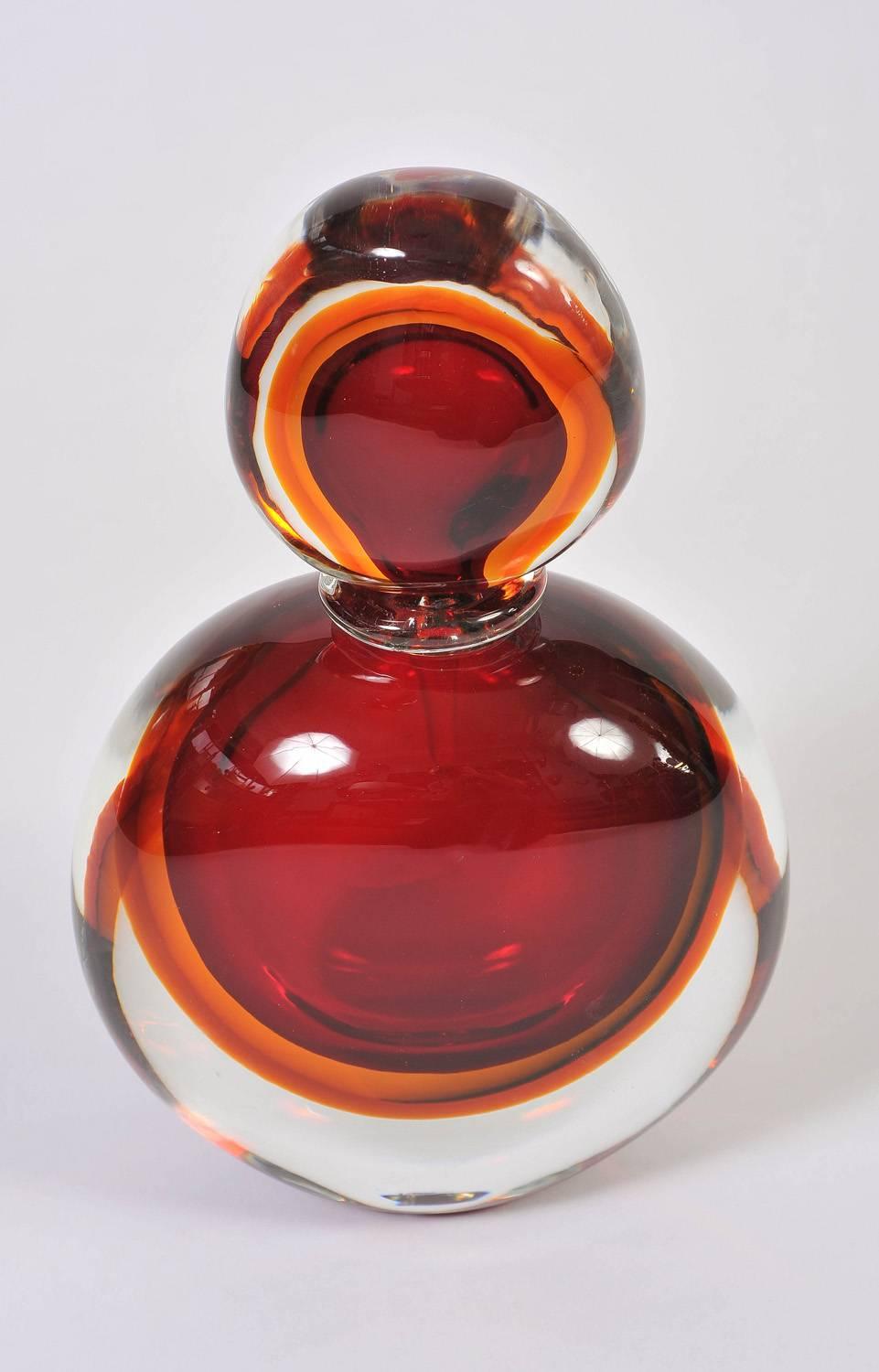 red perfume bottle