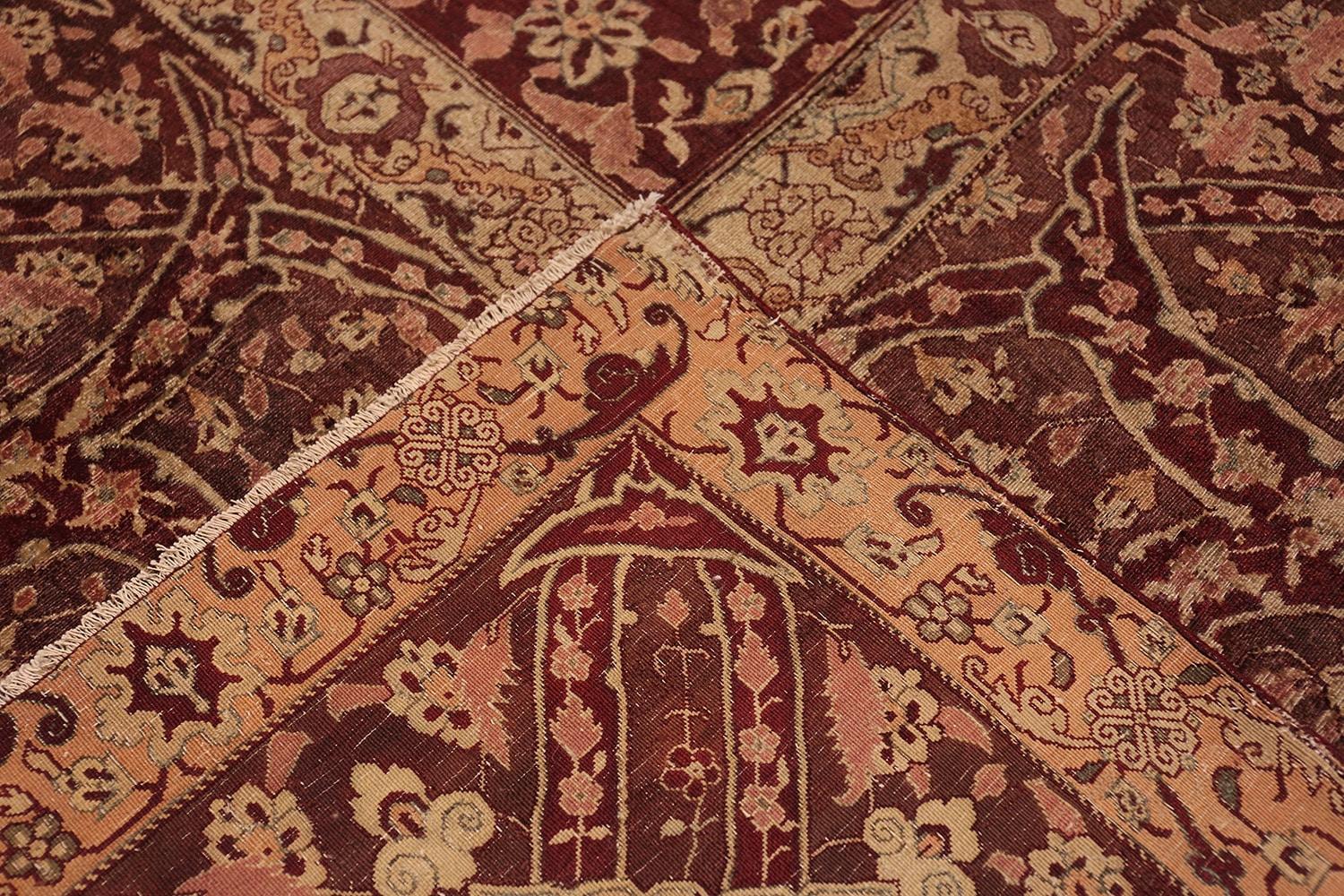 19th Century Antique Indian Agra Rug. Size: 11 ft 6 in x 16 ft 9 in For Sale