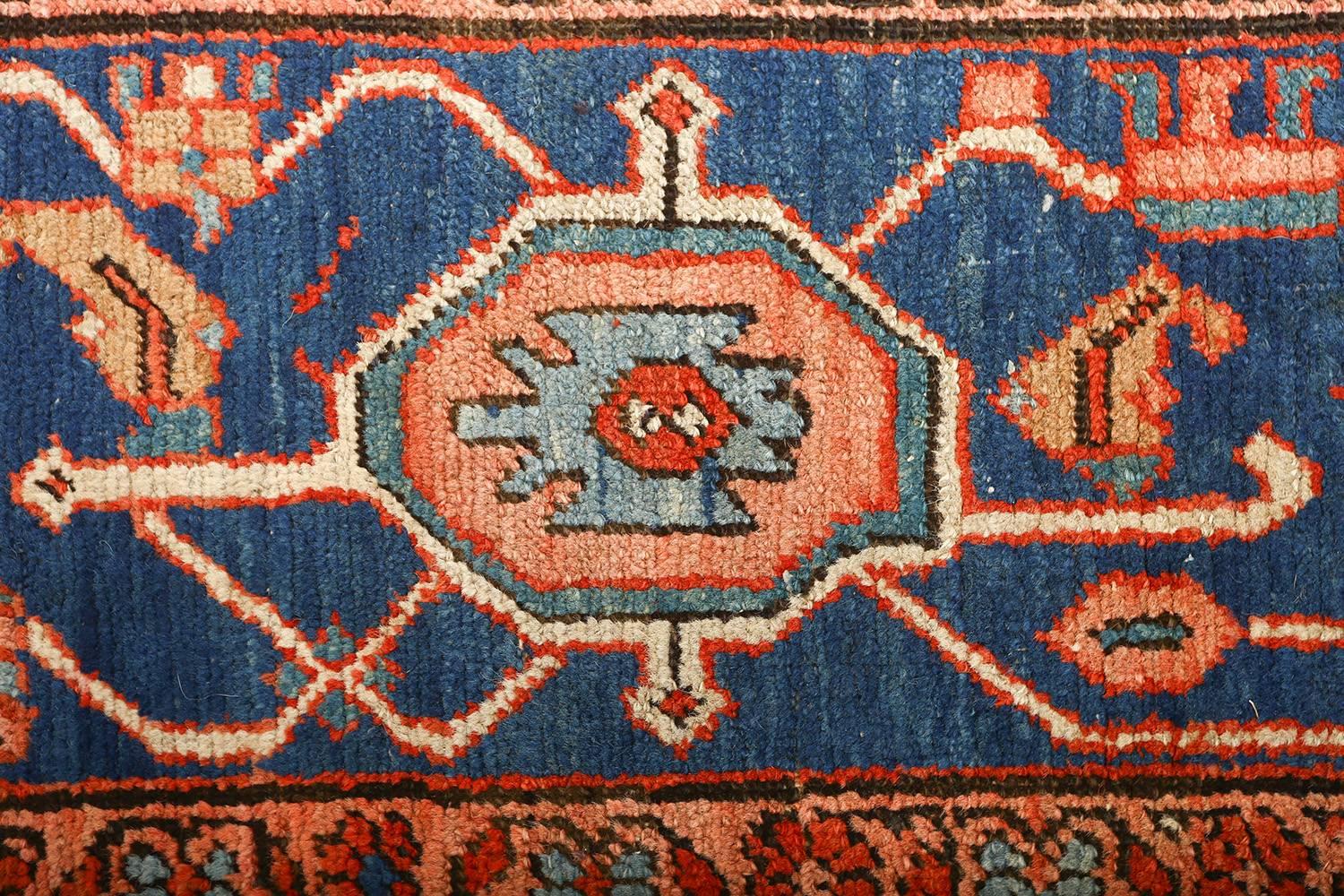 Wool Nazmiyal Collection Antique Serapi Persian Rug. Size: 11 ft 2 in x 19 ft 2 in 