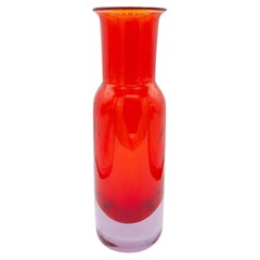 Large Red Art Glass Vase