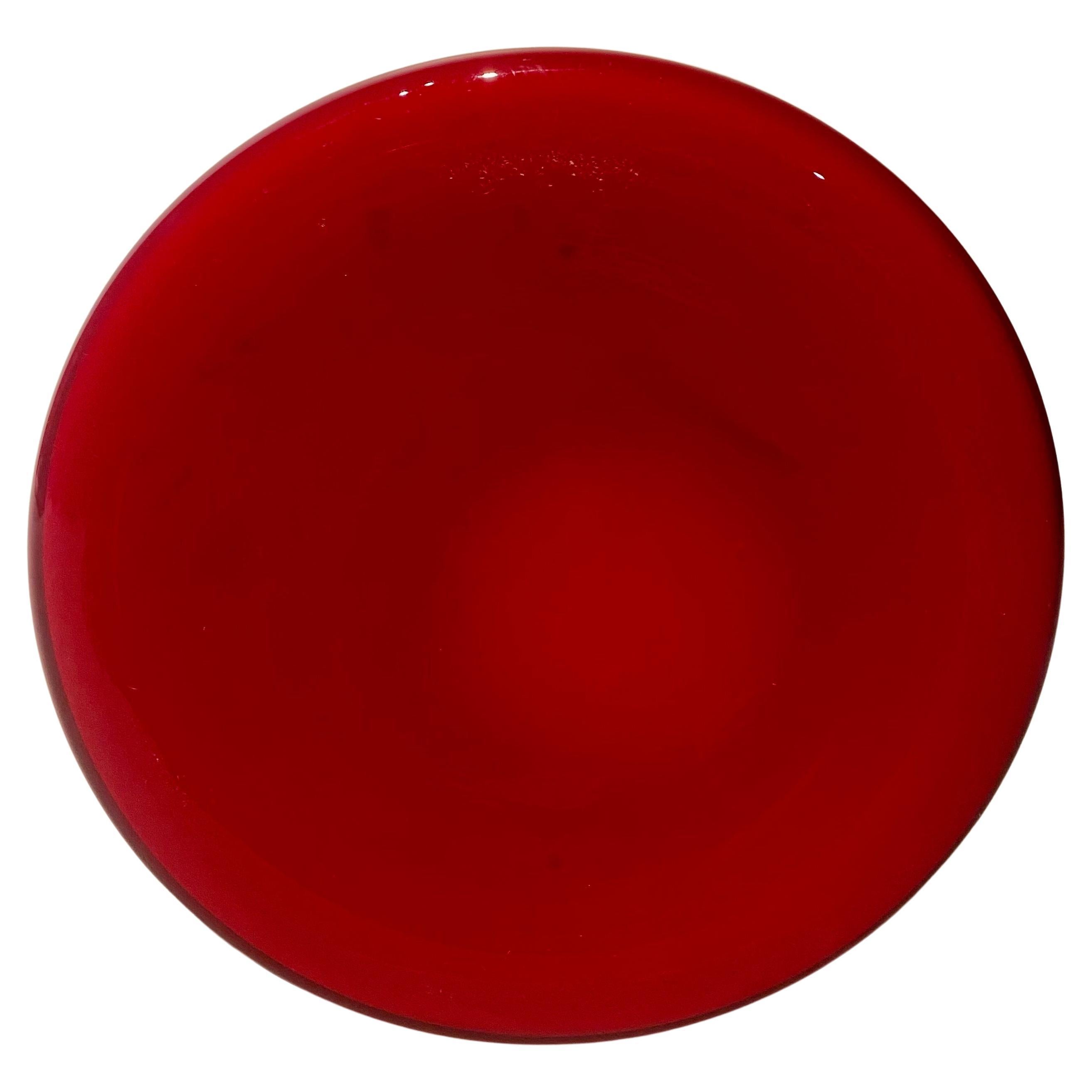 Swedish Large Red Danish Mid Century  Gulvase by Otto Brauer for Holmegaard For Sale
