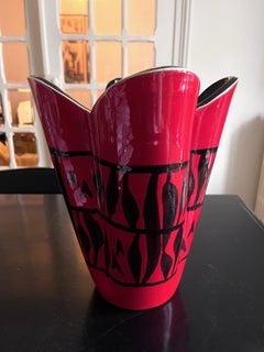 Large Red Elchinger Vase
