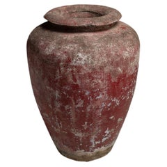 Gran urna roja de jardín, América 1950