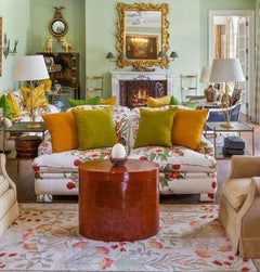 Large Red Lacquer Asian Box / Side Table