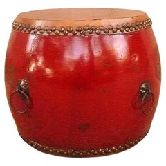 Large Red Lacquer Drum