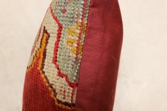 Large Red Oushak Rug Pillow