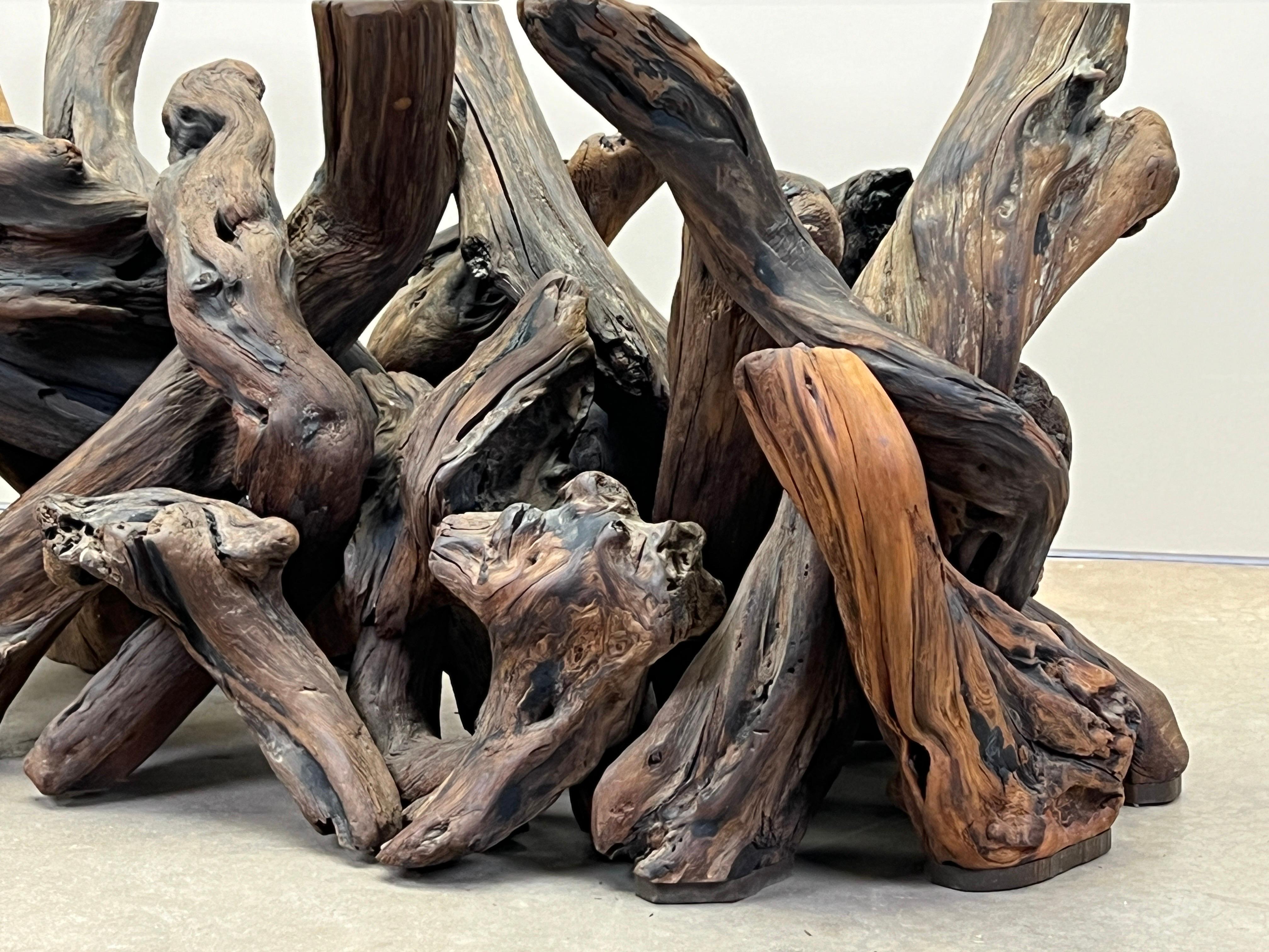Large Redwood Burl Dining Table en vente 6
