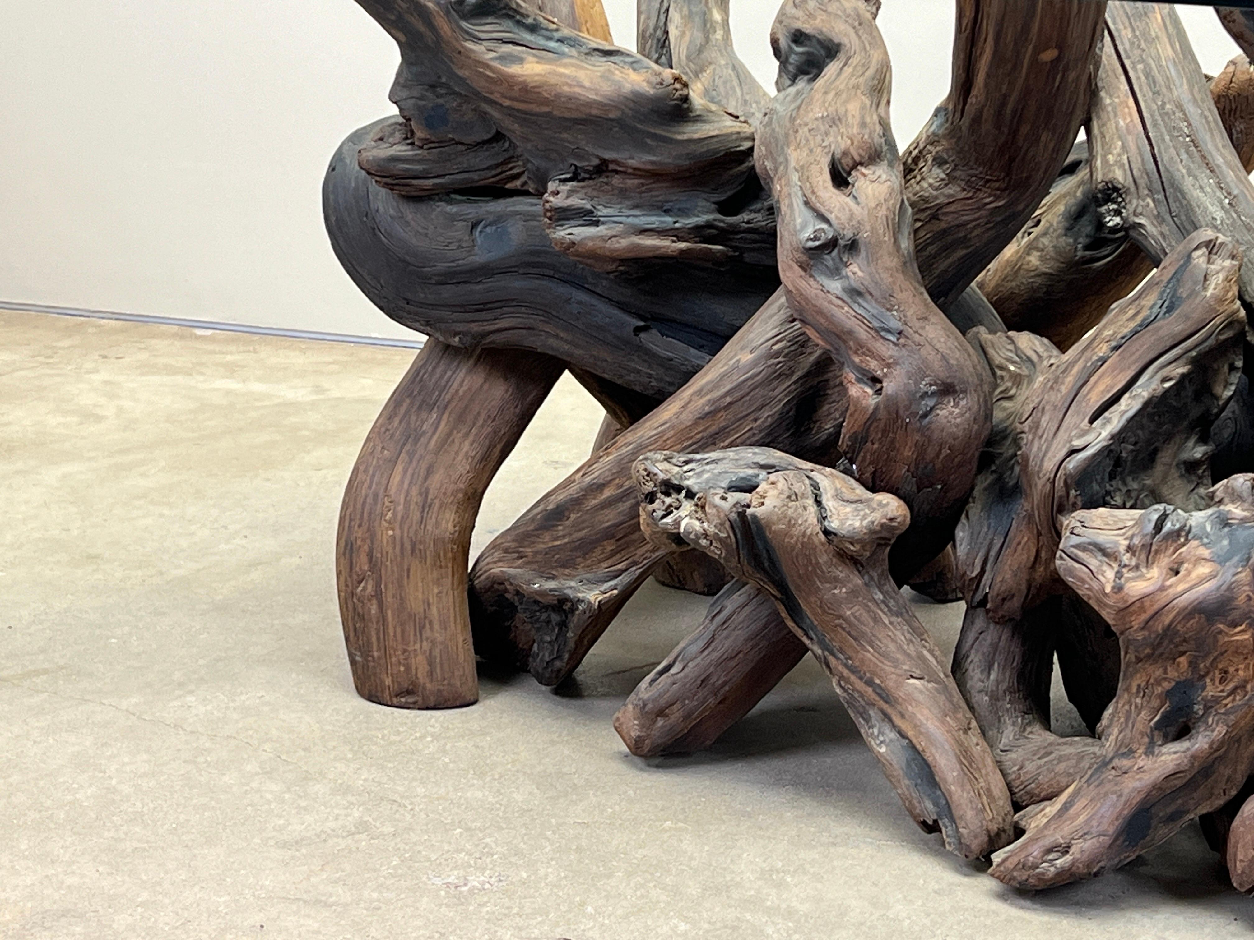 Large Redwood Burl Dining Table en vente 7