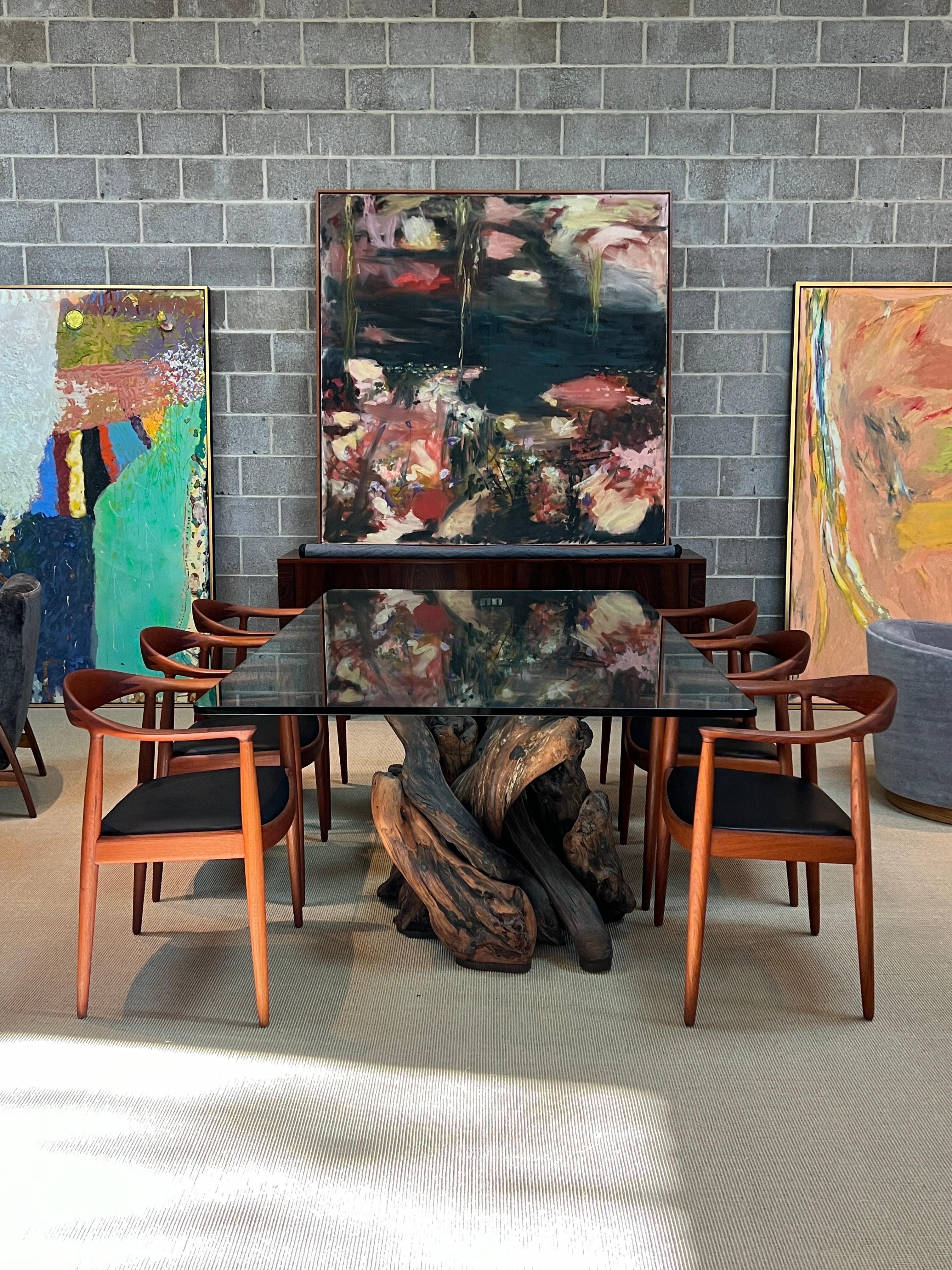 Large Redwood Burl Dining Table en vente 15