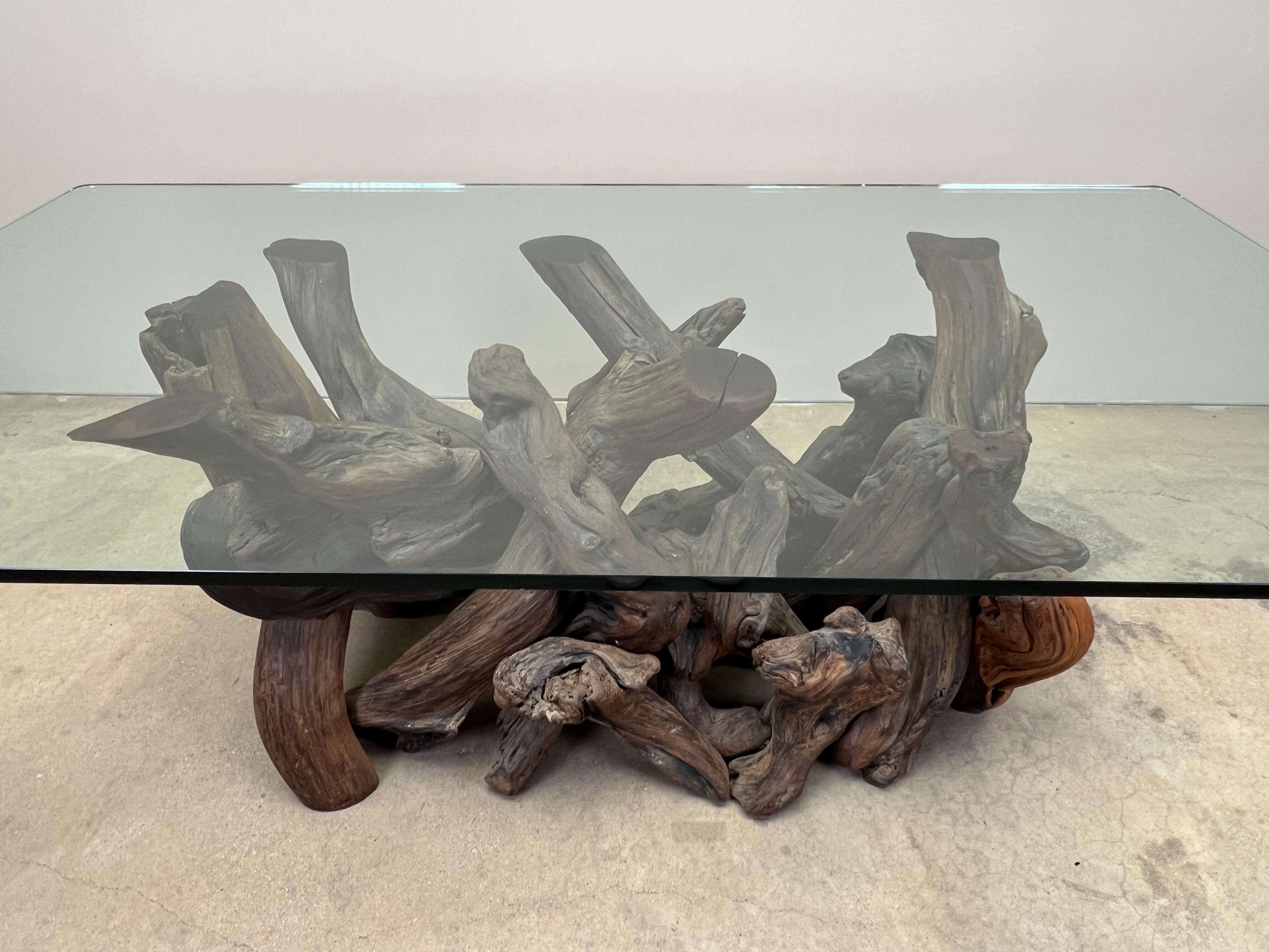 Broussin Large Redwood Burl Dining Table en vente