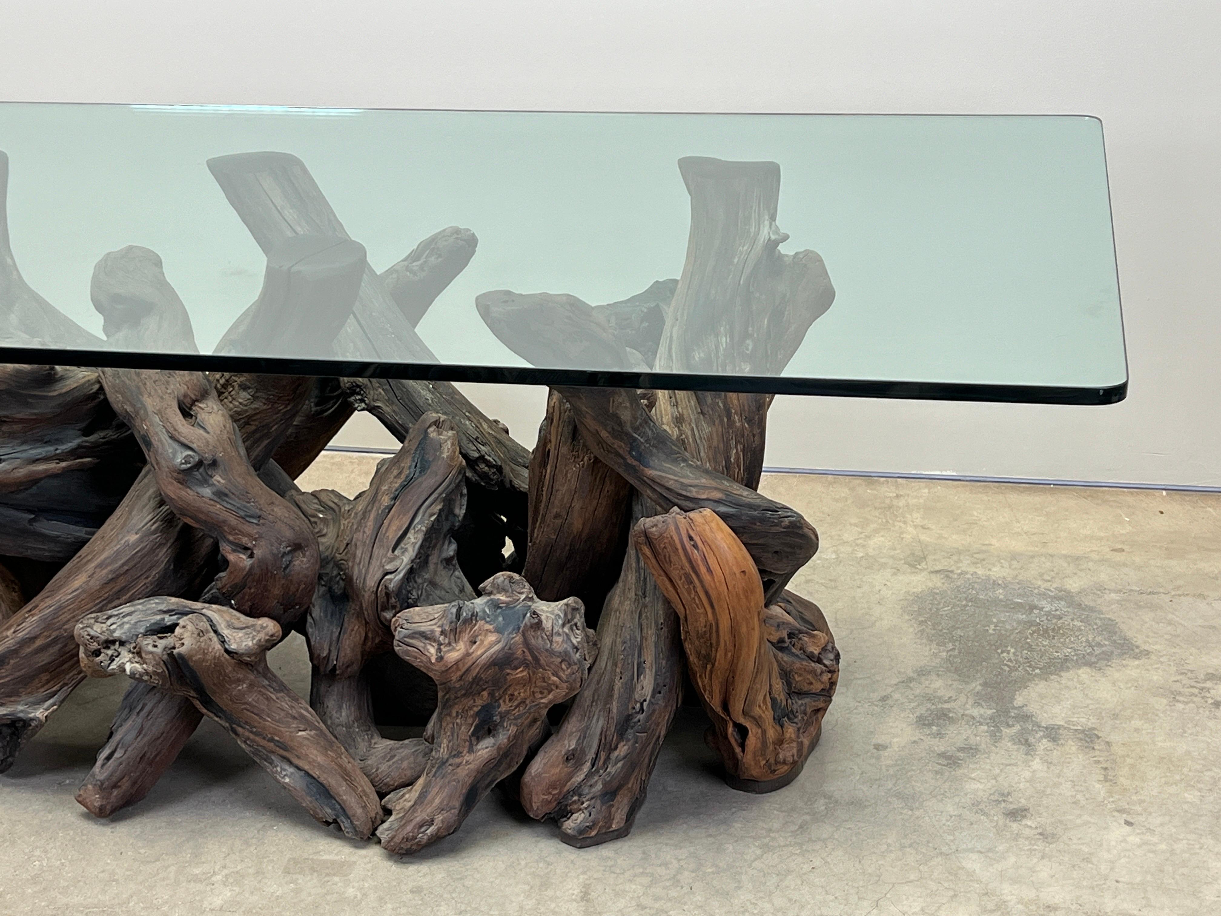 Large Redwood Burl Dining Table en vente 2
