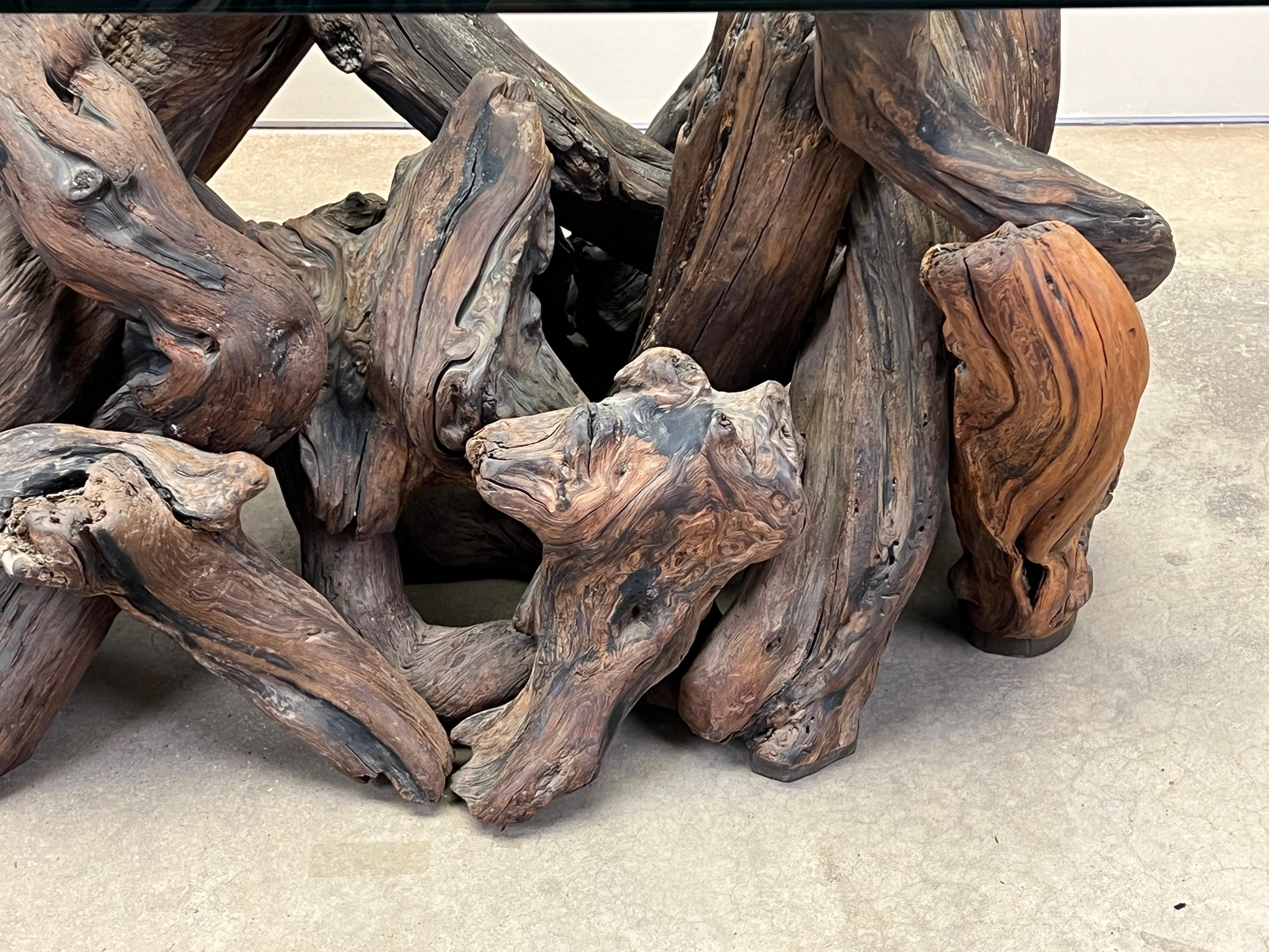 Large Redwood Burl Dining Table en vente 3