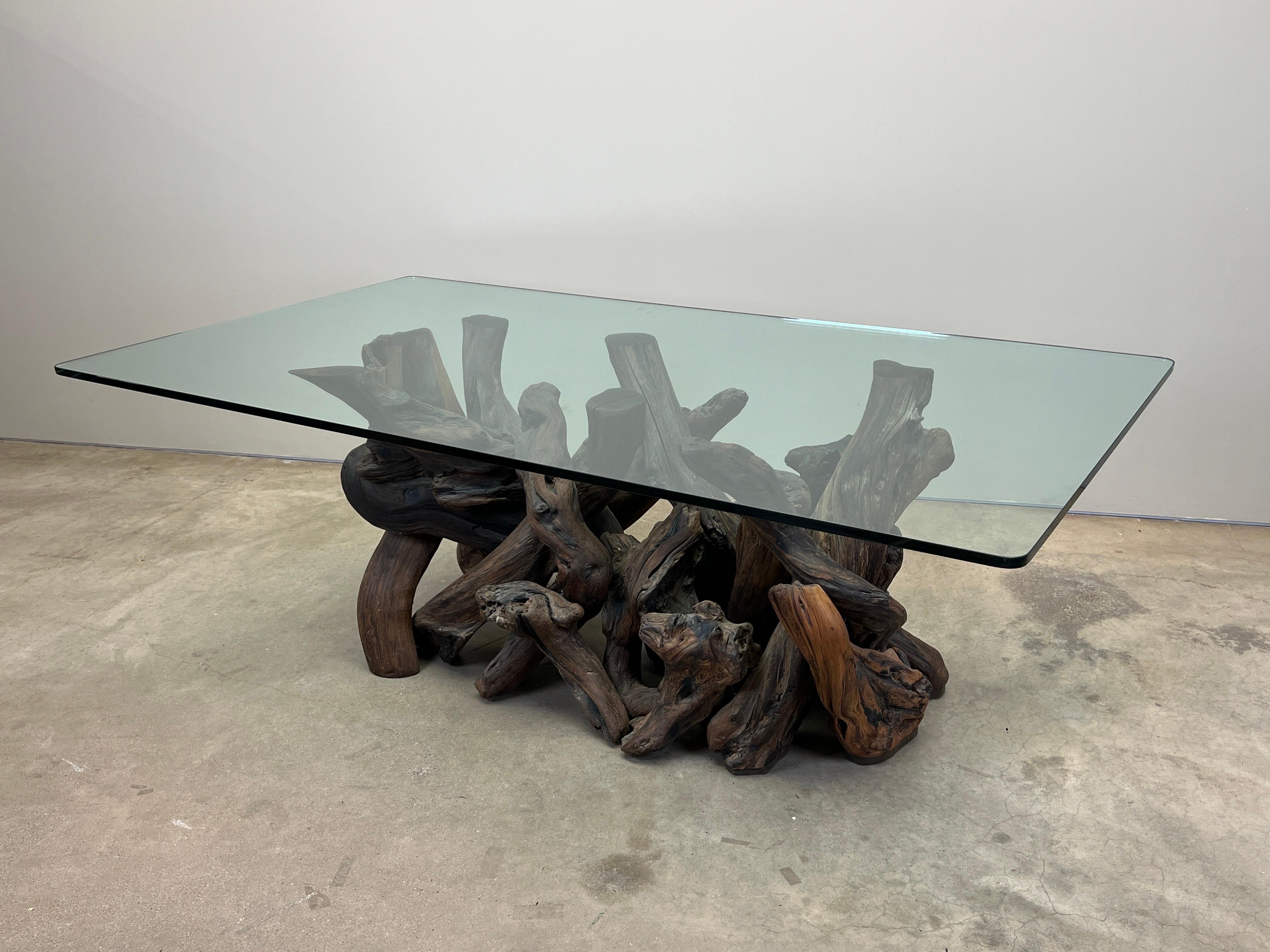 Large Redwood Burl Dining Table en vente 4