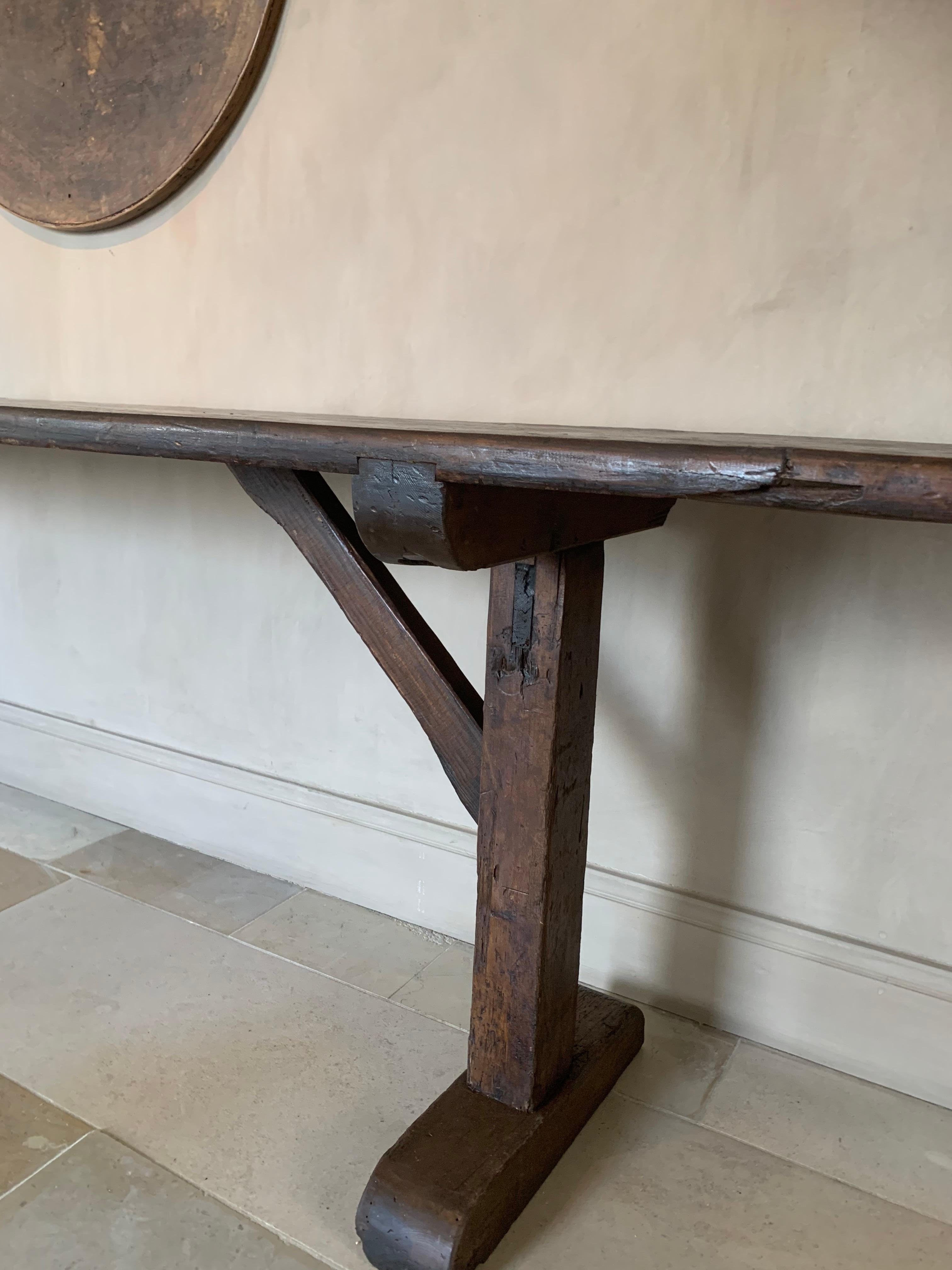 Large Refectory Console Table In Good Condition In Vosselaar, BE