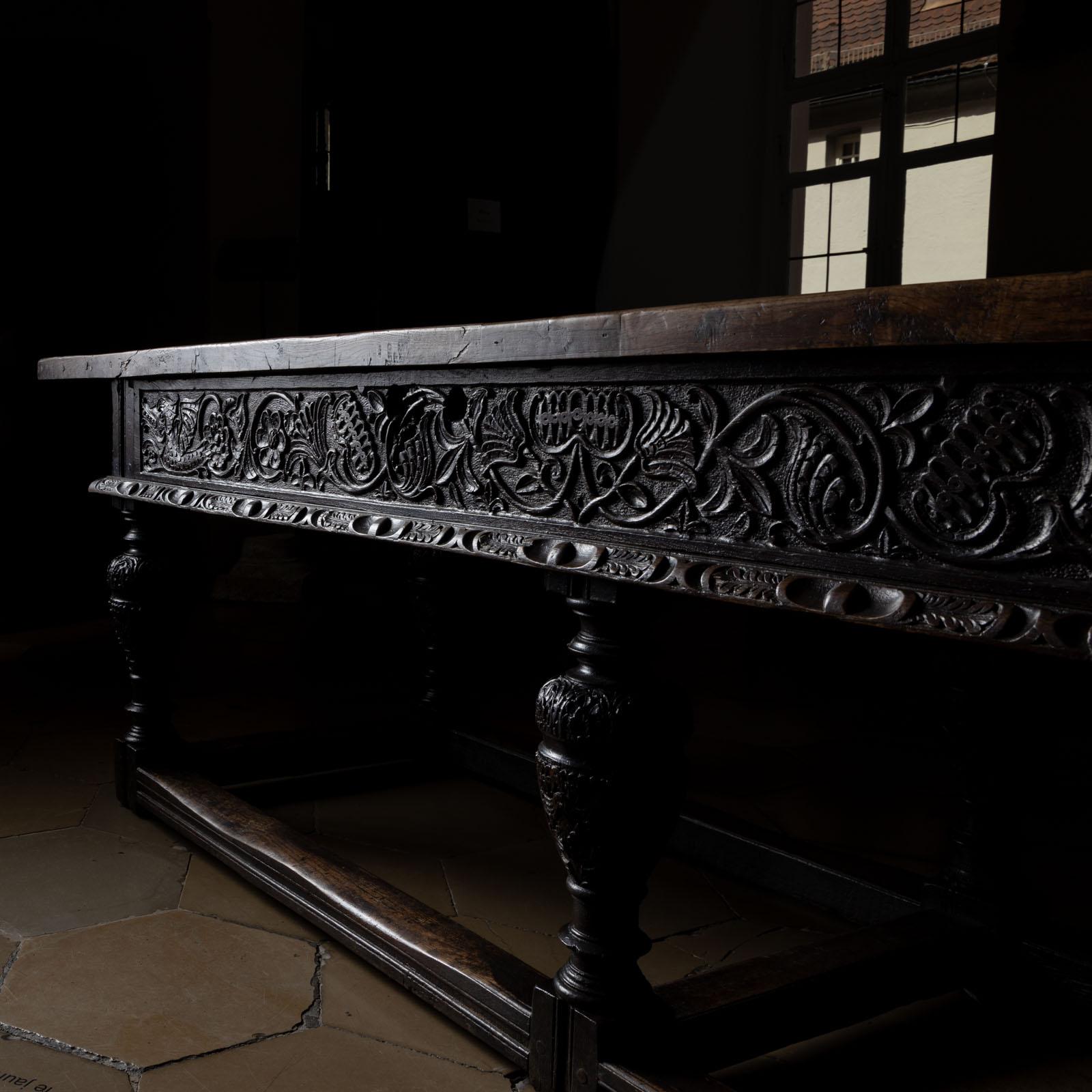 Renaissance Large Refectory Dining Table, 18/19th Century For Sale