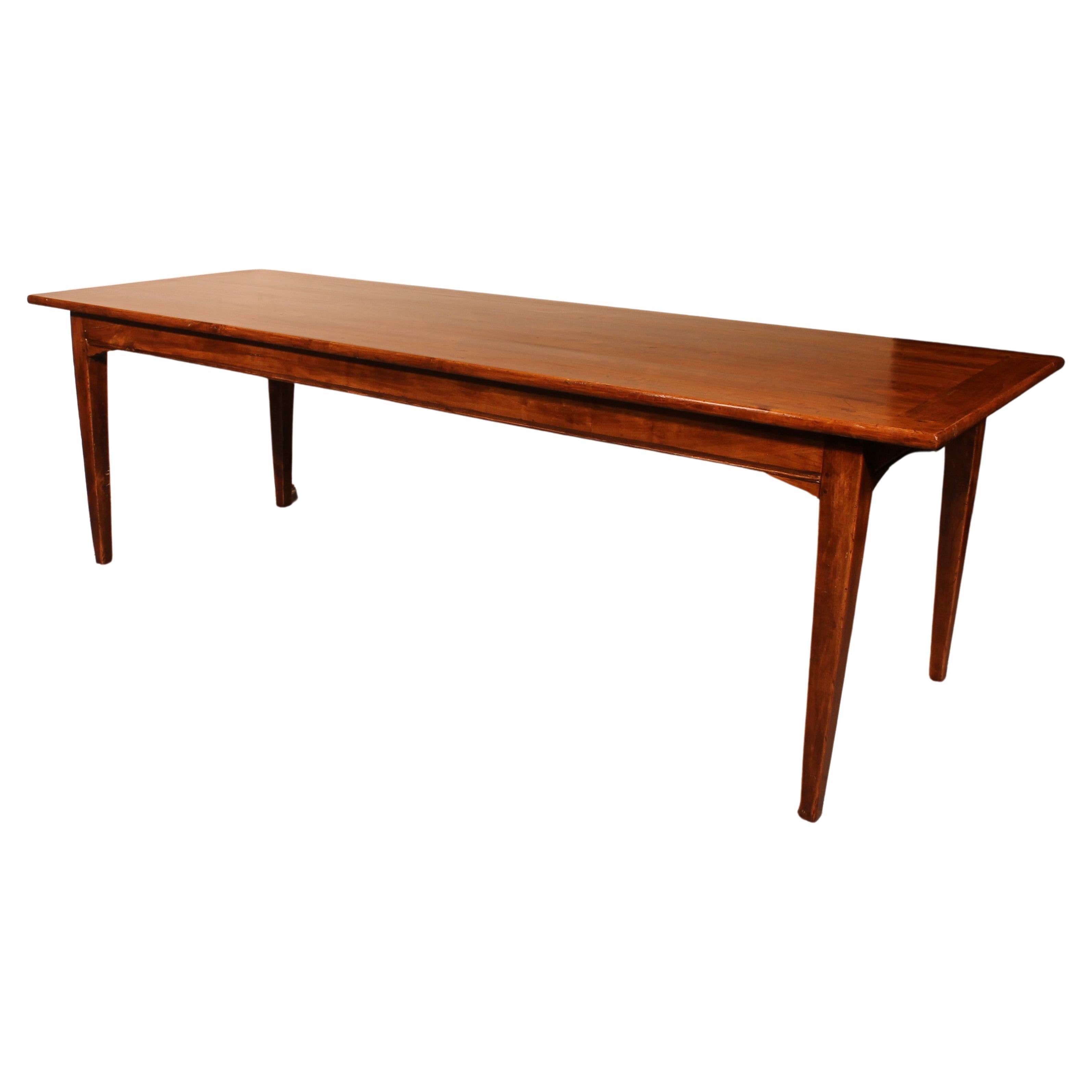 Large Mexican Wood Table For Sale at 1stDibs