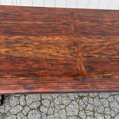 Large Refectory Trestle Dining Table Jacobean Style by Theodore Alexander