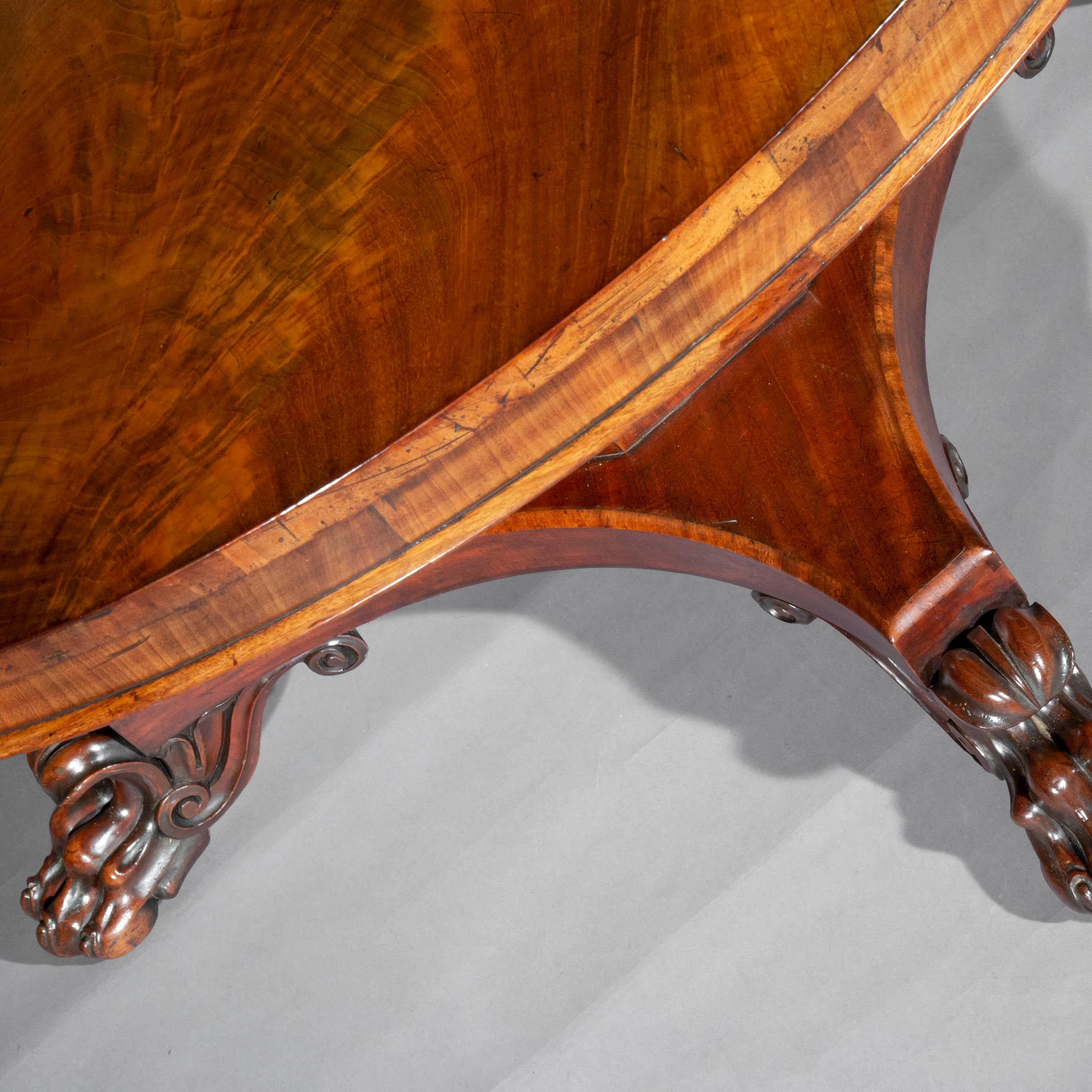 Large Regency Centre Table or Dining Table for Six 2