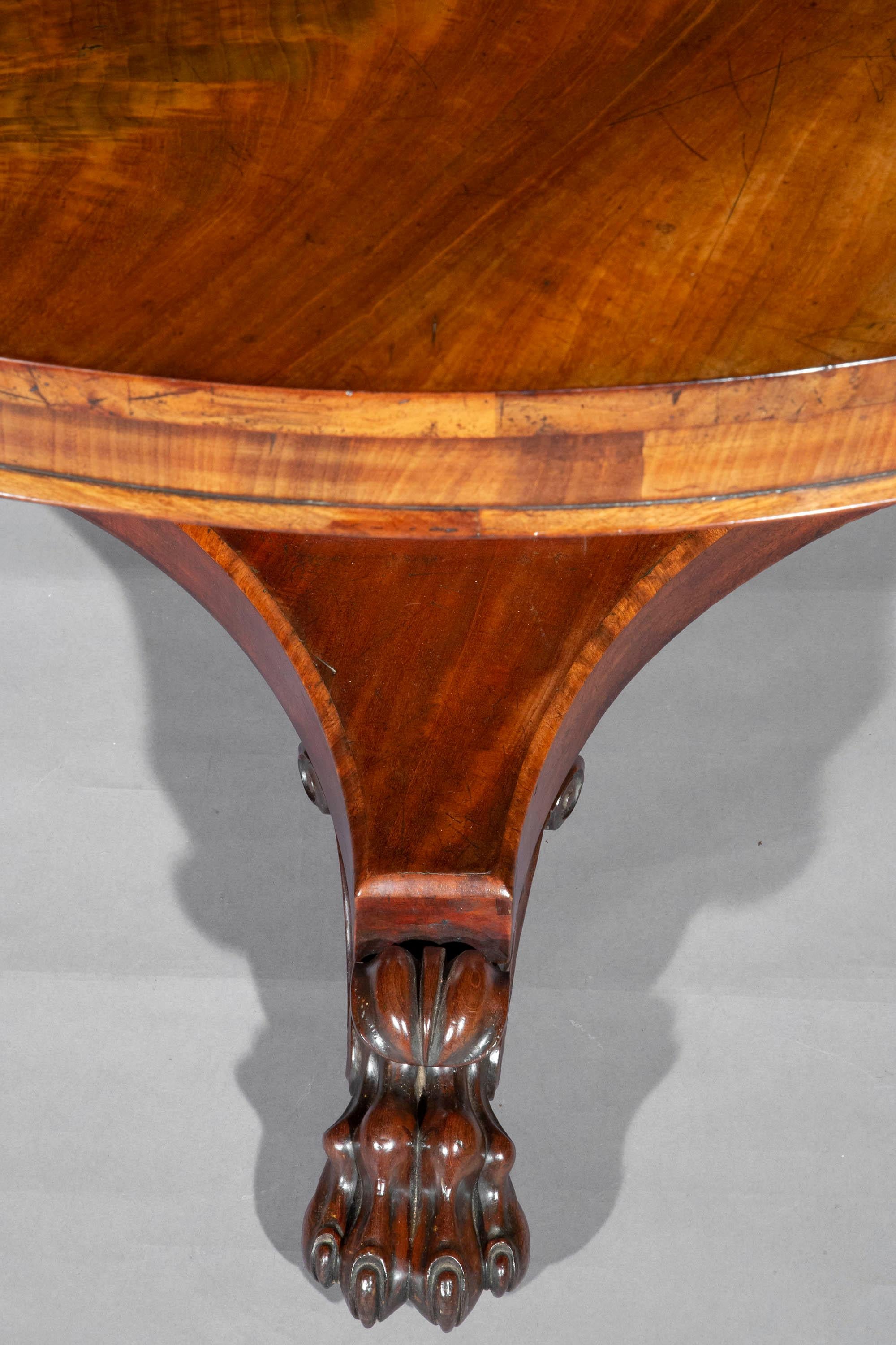 Large Regency Centre Table or Dining Table for Six 1