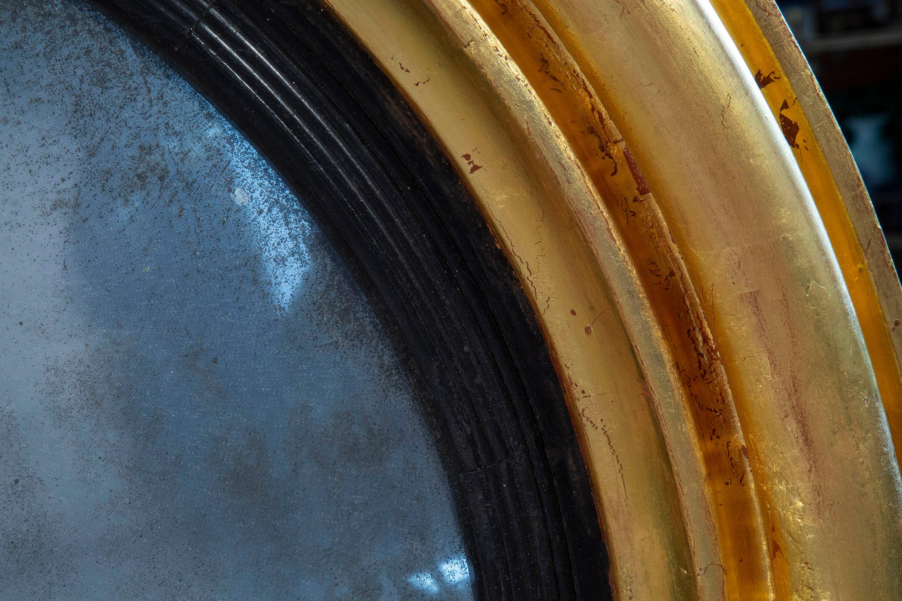 Large Regency Circular Convex Mirror 4